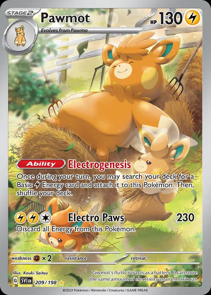 Pawmot — Scarlet & Violet 209 Pokémon card