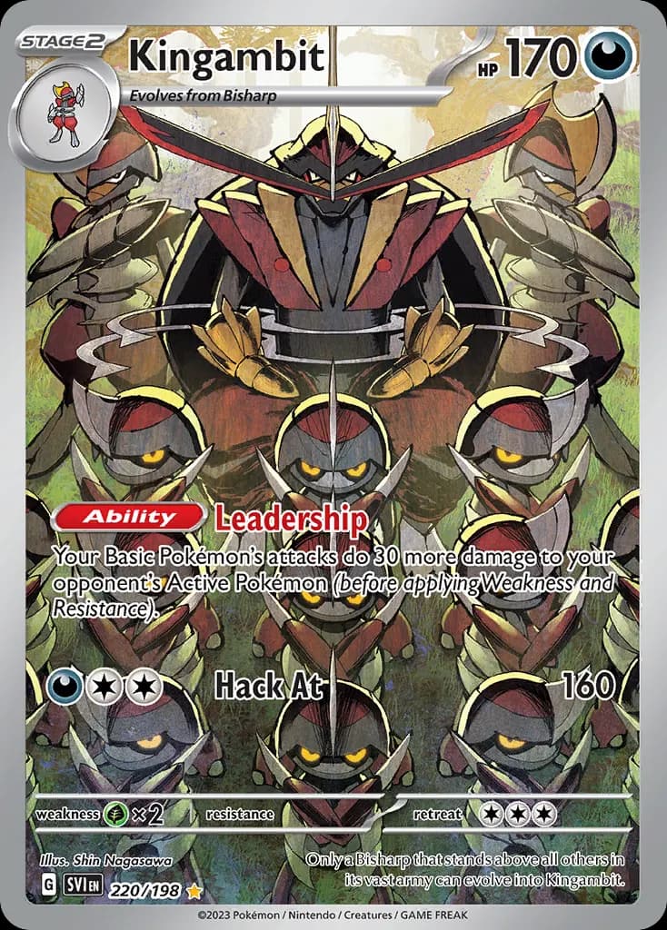 Kingambit — Scarlet & Violet 220 Pokémon card