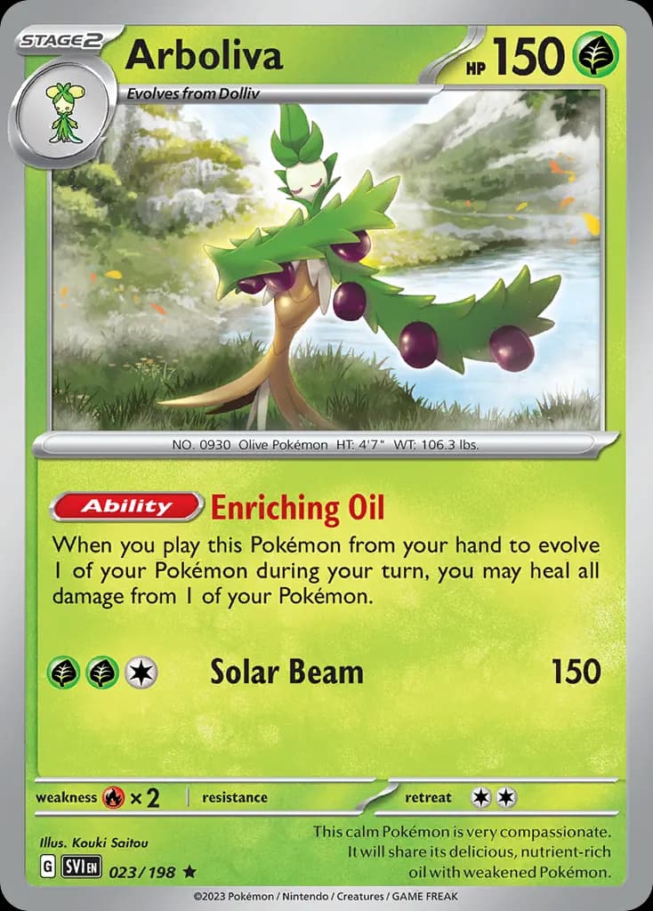 Arboliva — Scarlet & Violet 23 Pokémon card