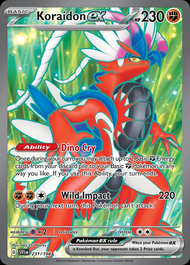 Koraidon ex — Scarlet & Violet 231 Pokémon card