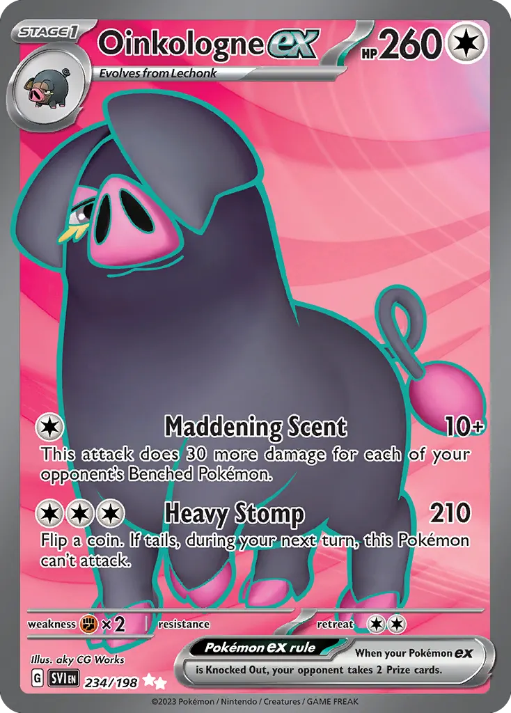 Oinkologne ex — Scarlet & Violet 234 Pokémon card