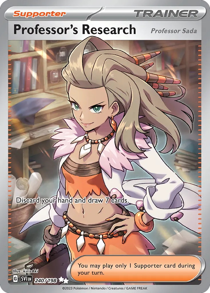 Professor's Research (Professor Sada) — Scarlet & Violet 240 Pokémon card