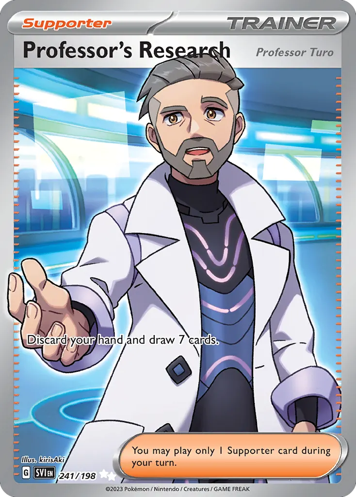 Professor's Research (Professor Turo) — Scarlet & Violet 241 Pokémon card