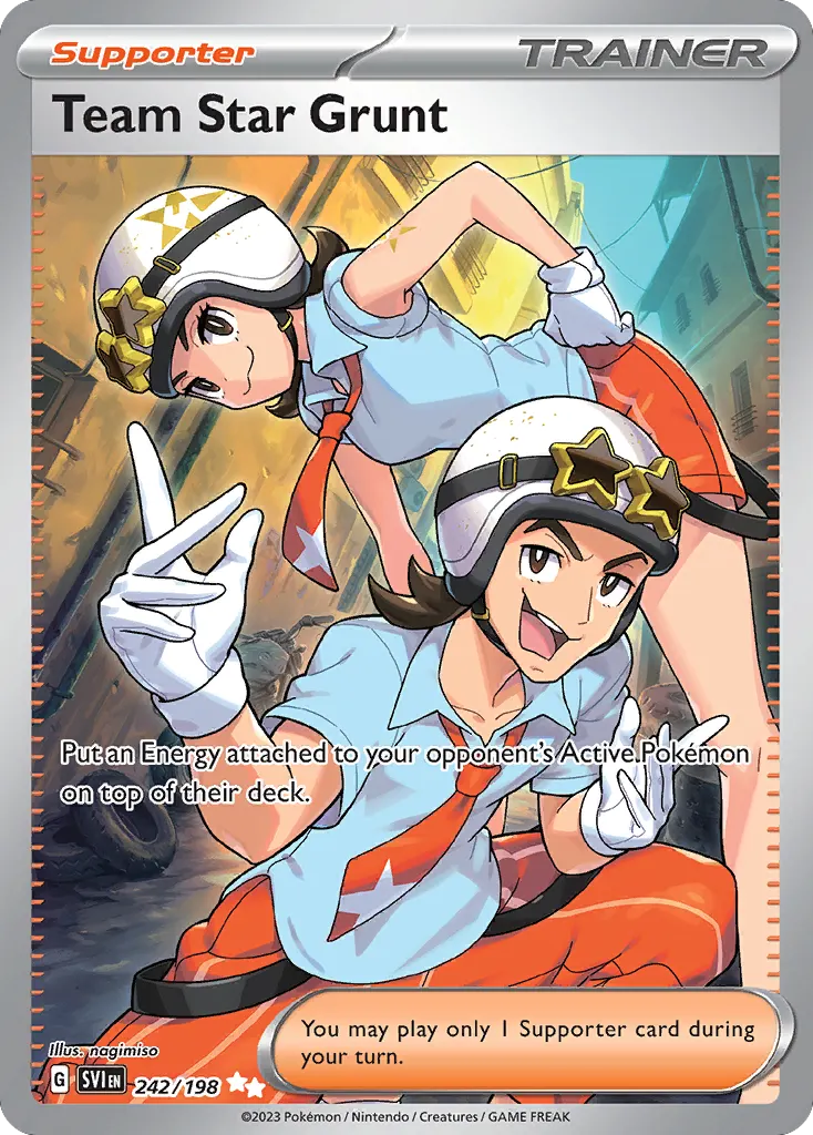 Team Star Grunt — Scarlet & Violet 242 Pokémon card