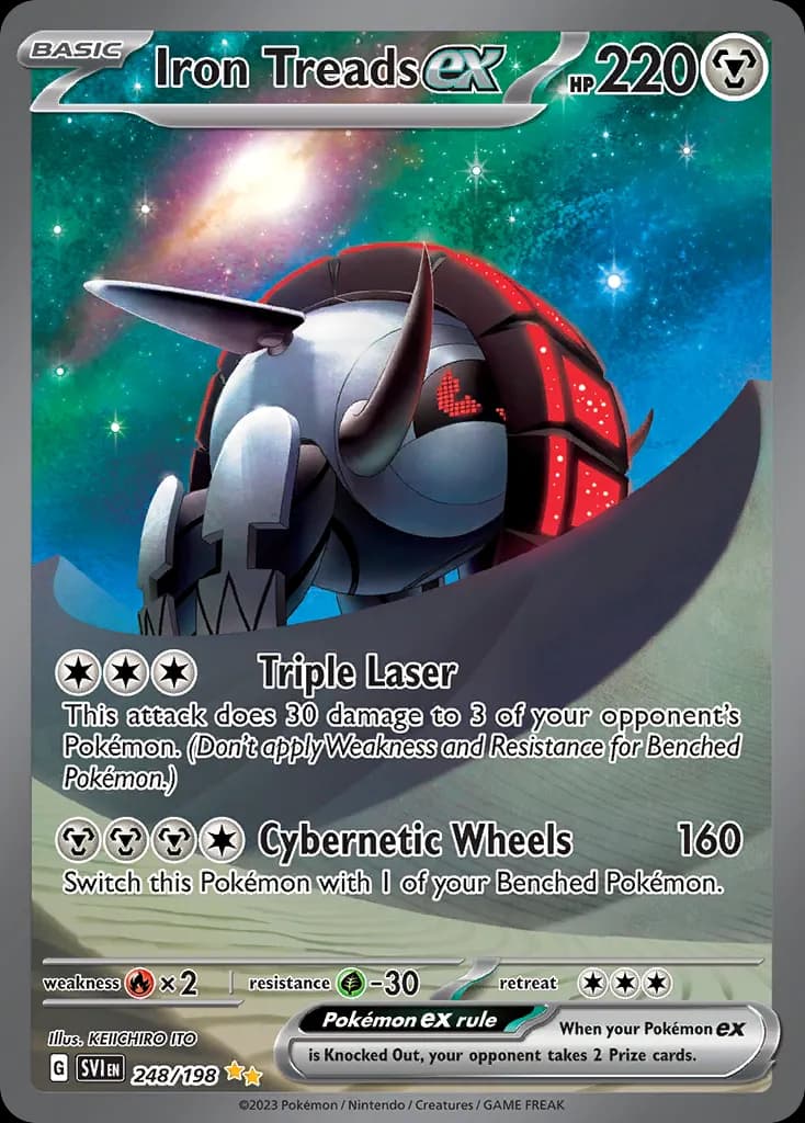 Iron Treads ex — Scarlet & Violet 248 Pokémon card