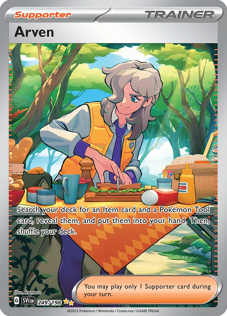 Arven — Scarlet & Violet 249 Pokémon card