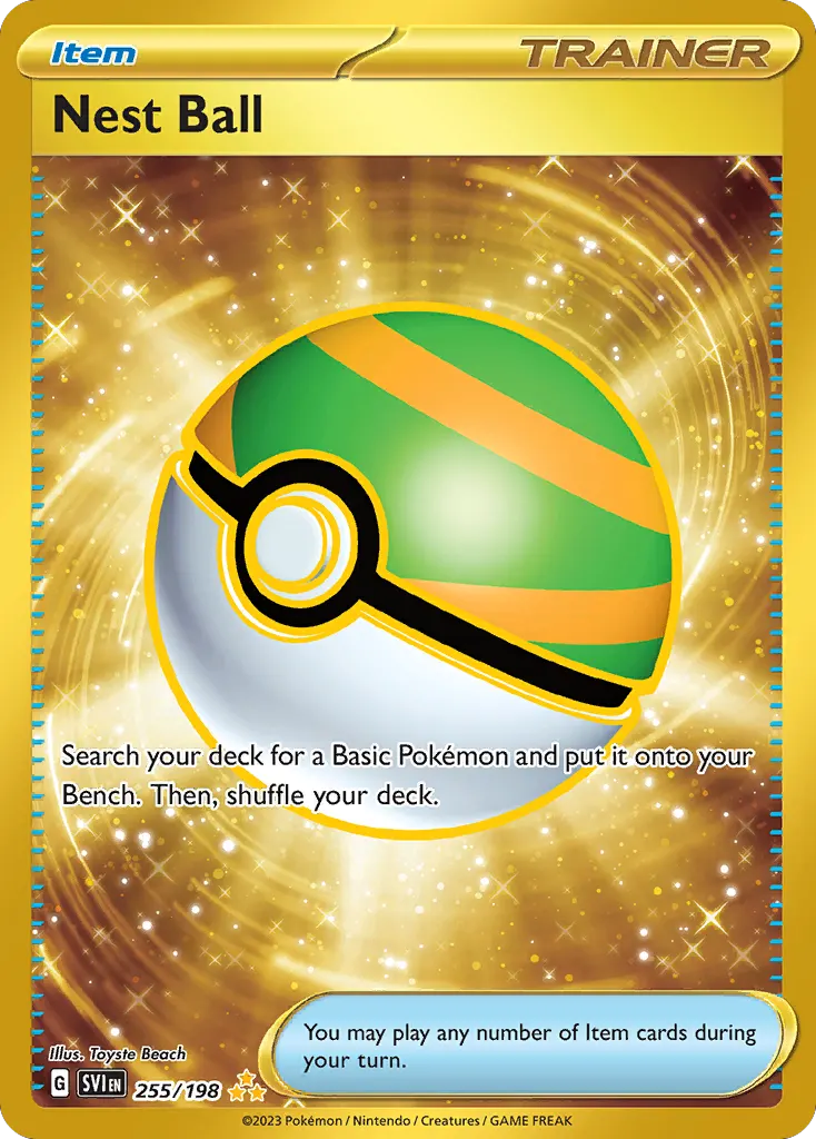 Nest Ball — Scarlet & Violet 255 Pokémon card