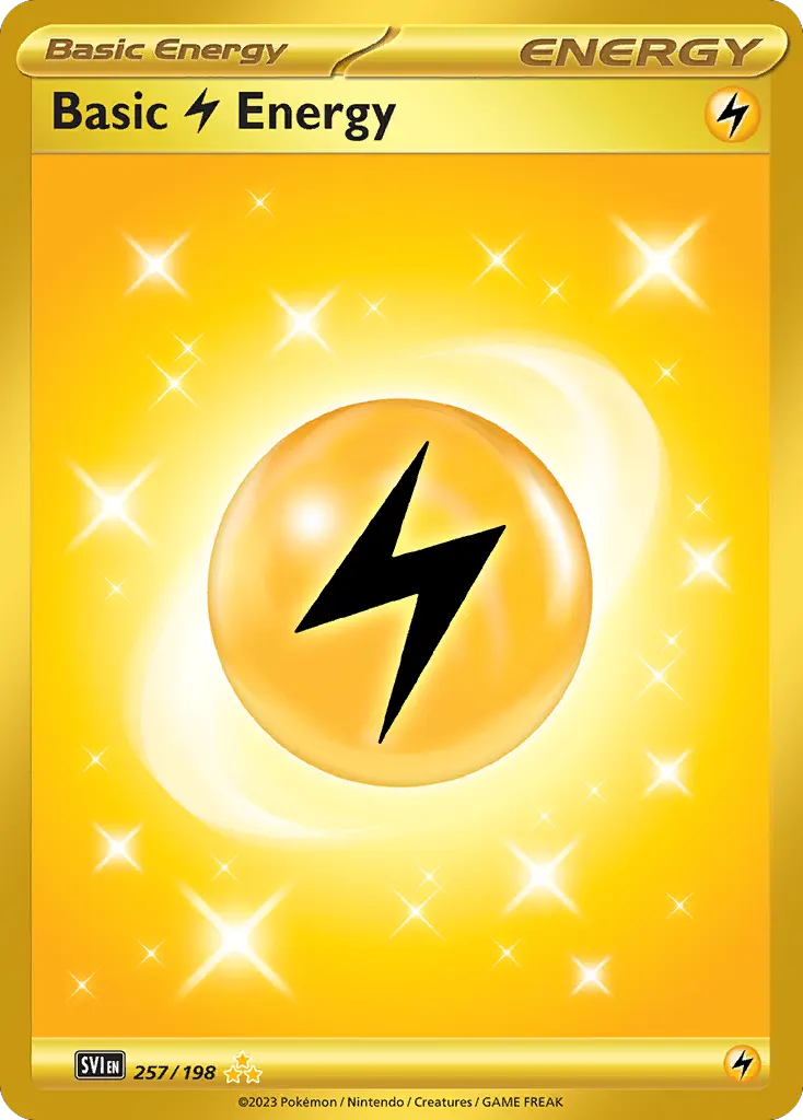 Basic Lightning Energy — Scarlet & Violet 257 Pokémon card