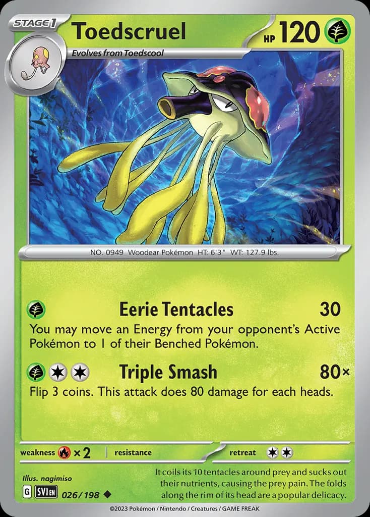 Toedscruel — Scarlet & Violet 26 Pokémon card