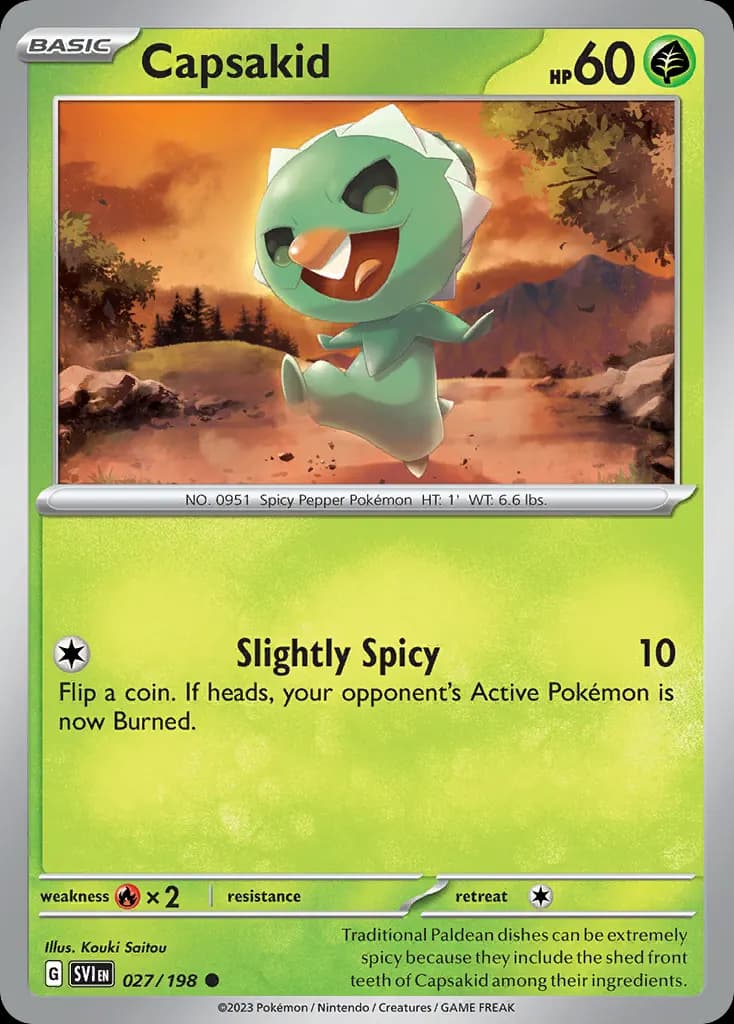 Capsakid — Scarlet & Violet 27 Pokémon card