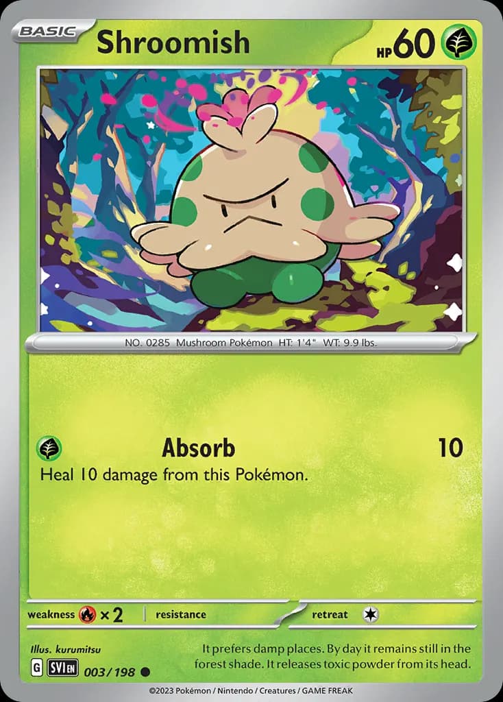 Shroomish — Scarlet & Violet 3 Pokémon card