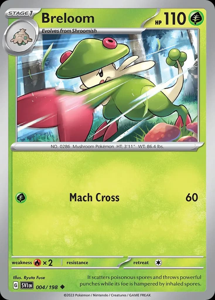 Breloom — Scarlet & Violet 4 Pokémon card
