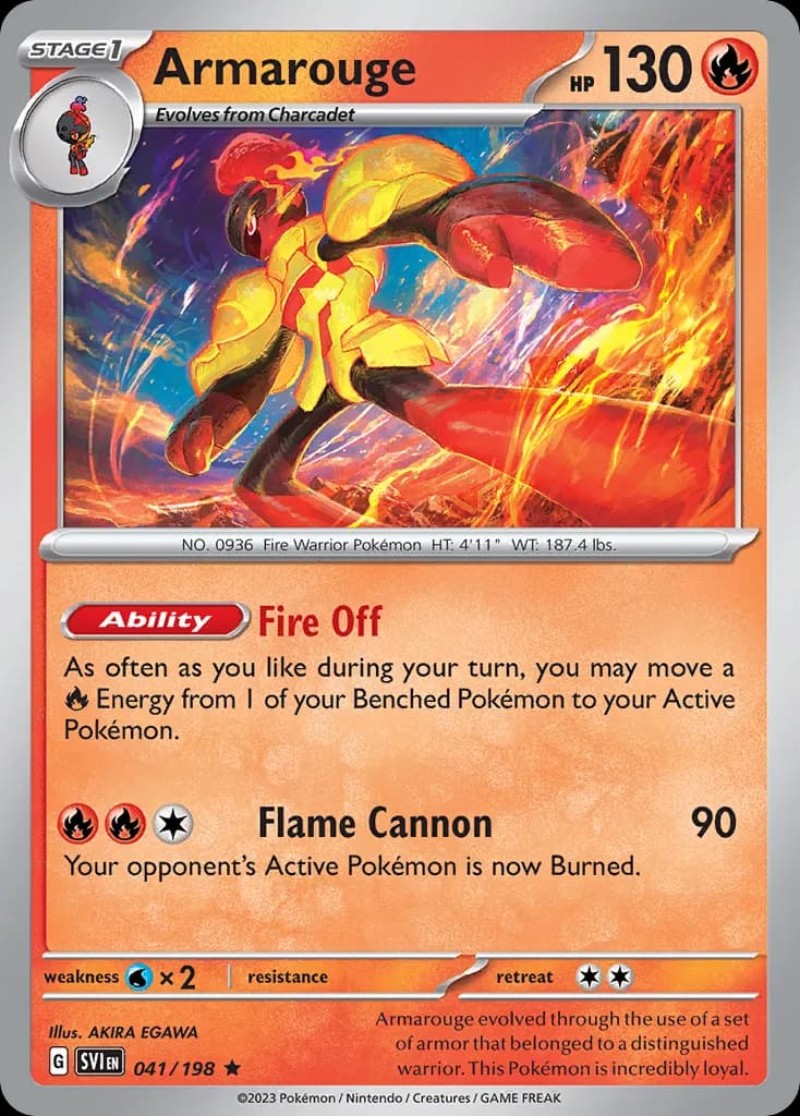 Armarouge — Scarlet & Violet 41 Pokémon card