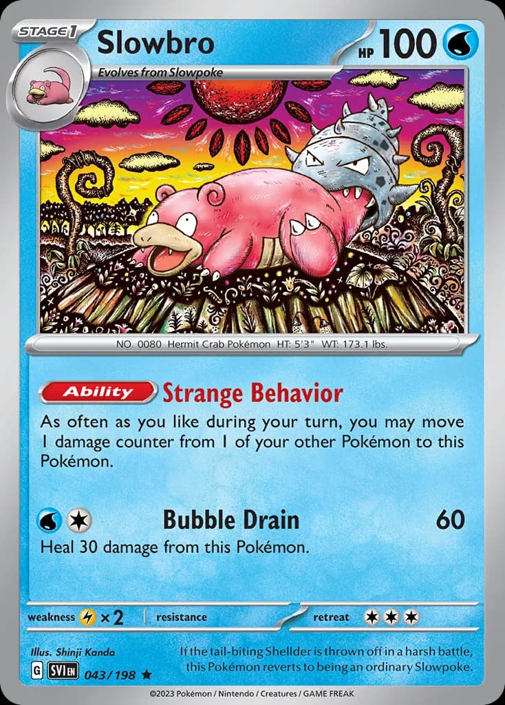 Slowbro — Scarlet & Violet 43 Pokémon card