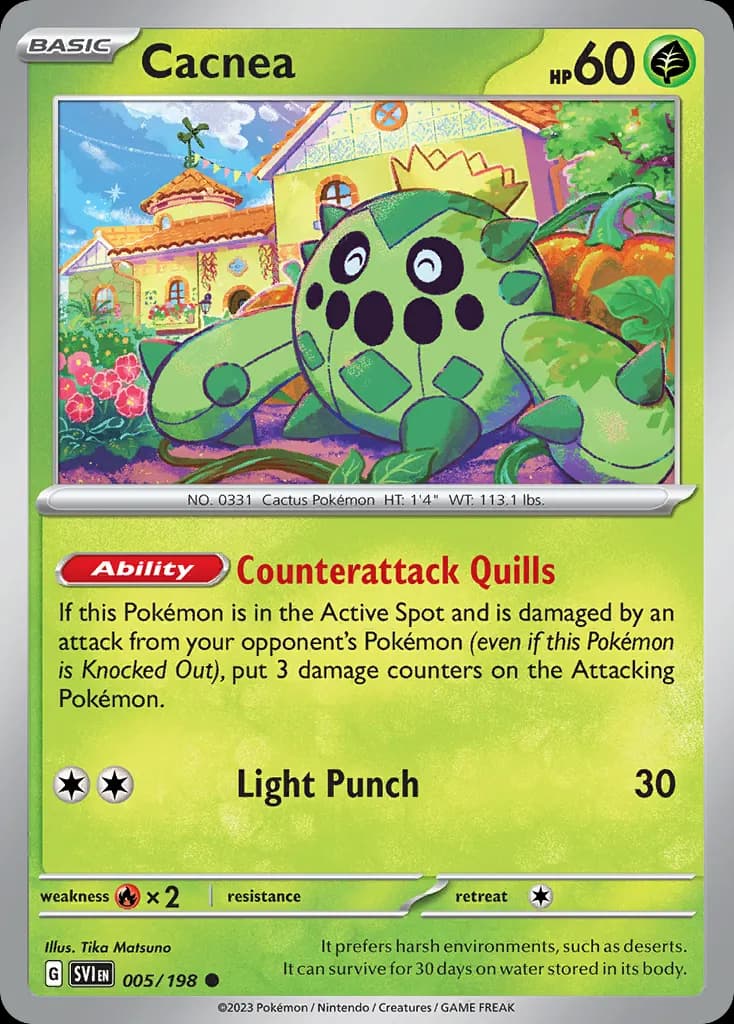 Cacnea — Scarlet & Violet 5 Pokémon card