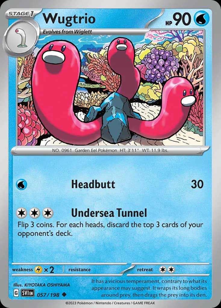 Wugtrio — Scarlet & Violet 57 Pokémon card