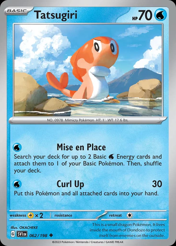 Tatsugiri — Scarlet & Violet 62 Pokémon card