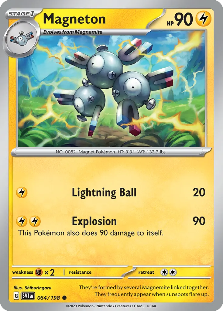 Magneton — Scarlet & Violet 64 Pokémon card