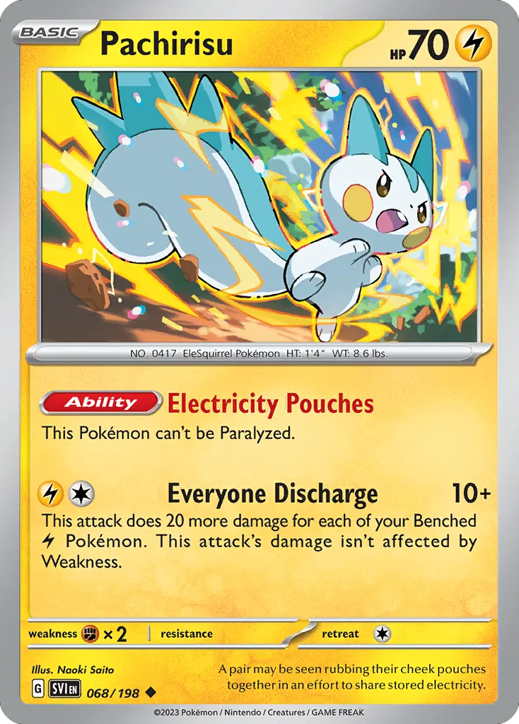 Pachirisu — Scarlet & Violet 68 Pokémon card