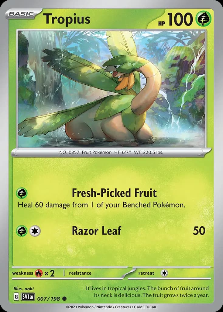 Tropius — Scarlet & Violet 7 Pokémon card