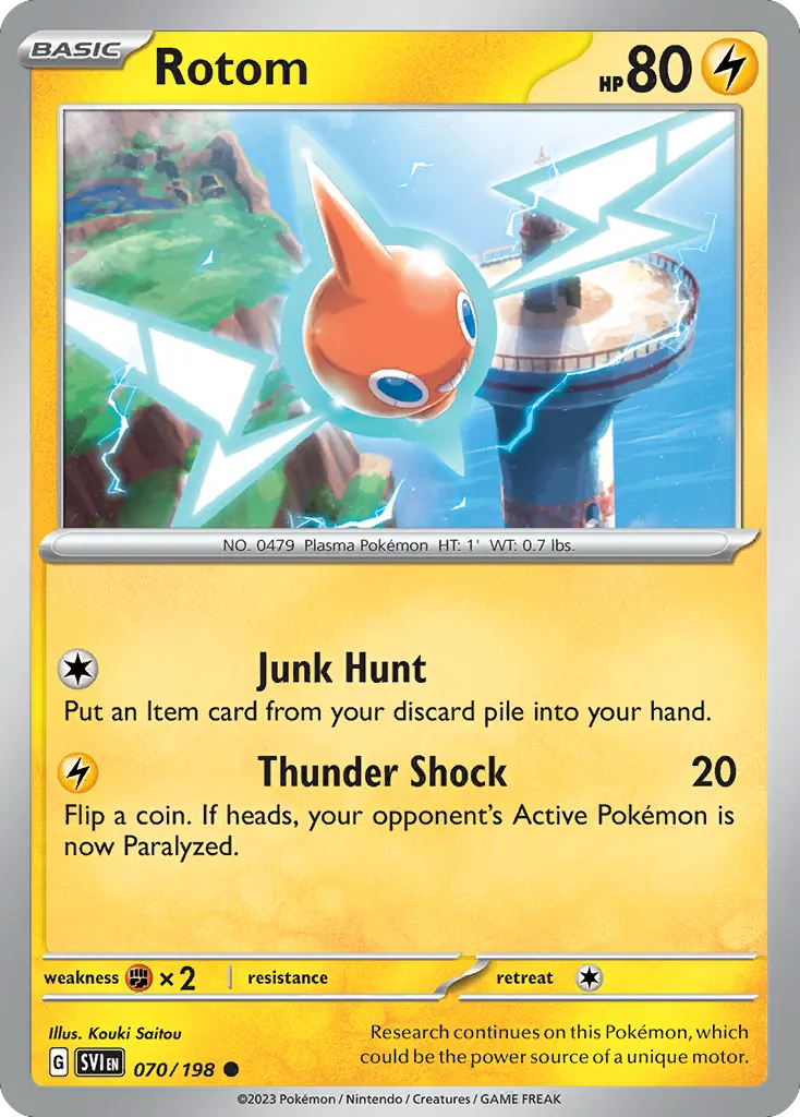Rotom — Scarlet & Violet 70 Pokémon card