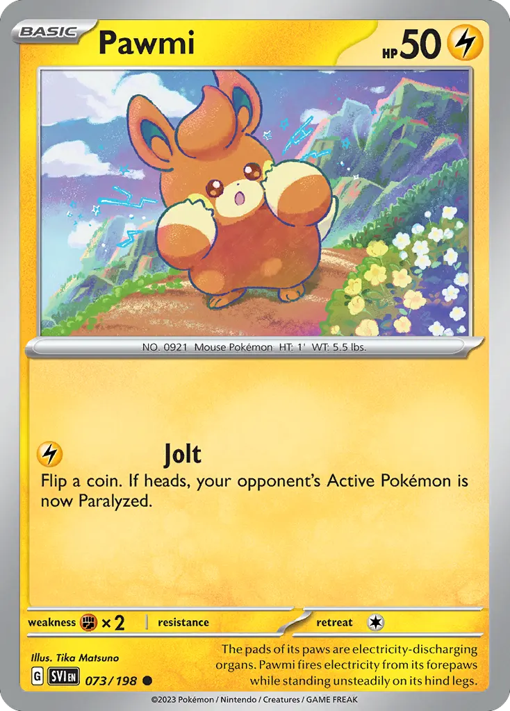 Pawmi — Scarlet & Violet 73 Pokémon card