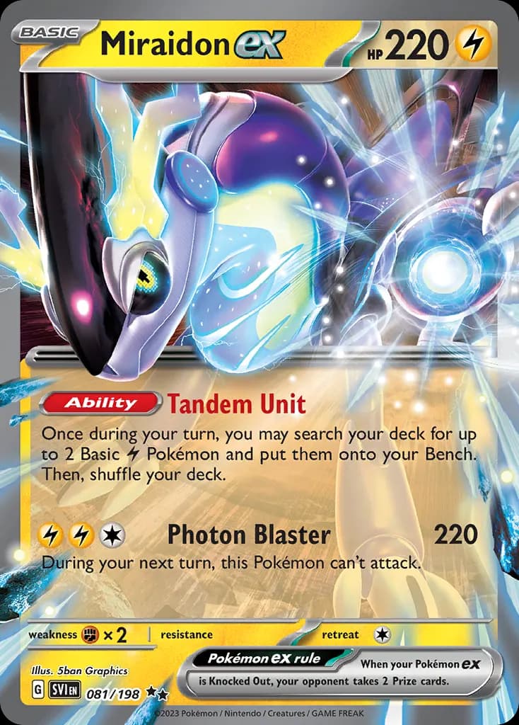 Miraidon ex — Scarlet & Violet 81 Pokémon card