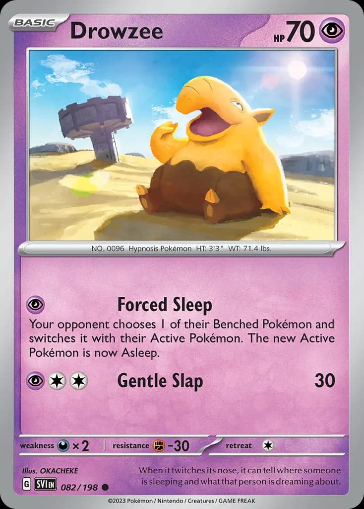 Drowzee — Scarlet & Violet 82 Pokémon card