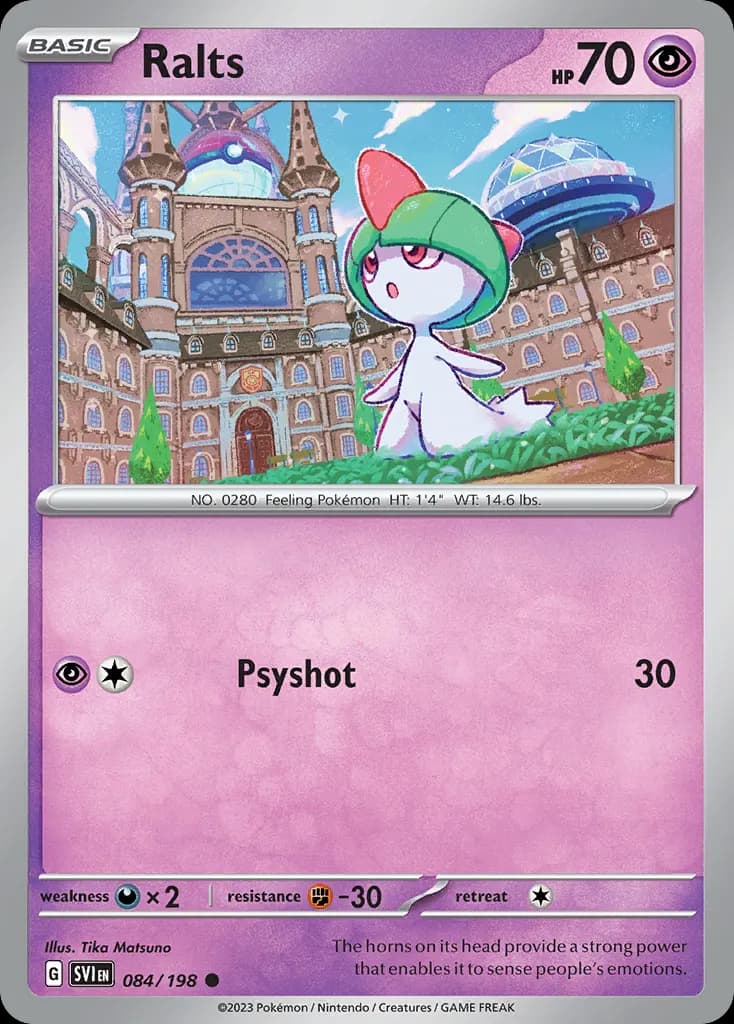 Ralts — Scarlet & Violet 84 Pokémon card