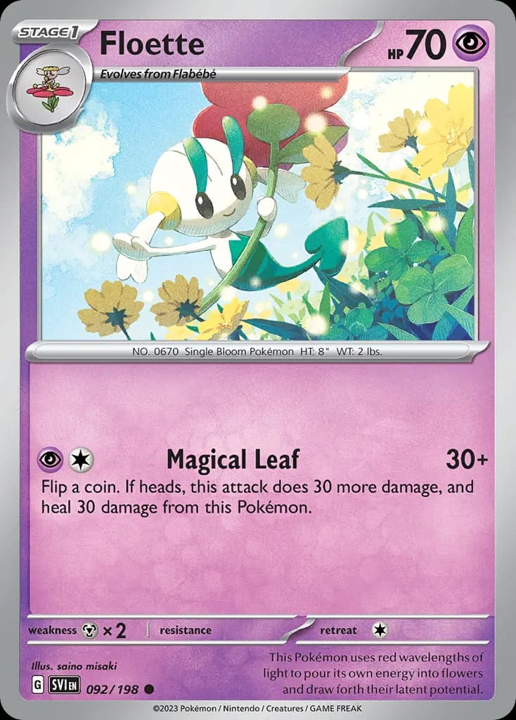 Floette — Scarlet & Violet 92 Pokémon card