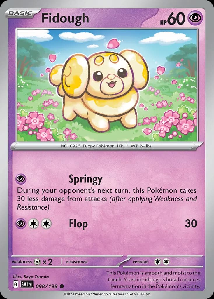 Fidough — Scarlet & Violet 98 Pokémon card