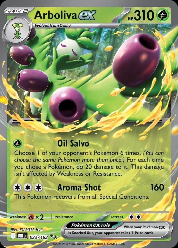 Arboliva ex — Destined Rivals 23 Pokémon card