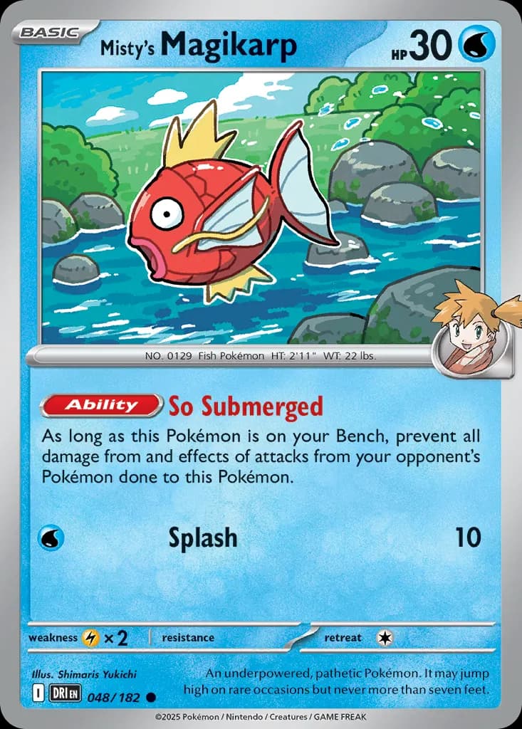 Misty's Magikarp — Destined Rivals 48 Pokémon card