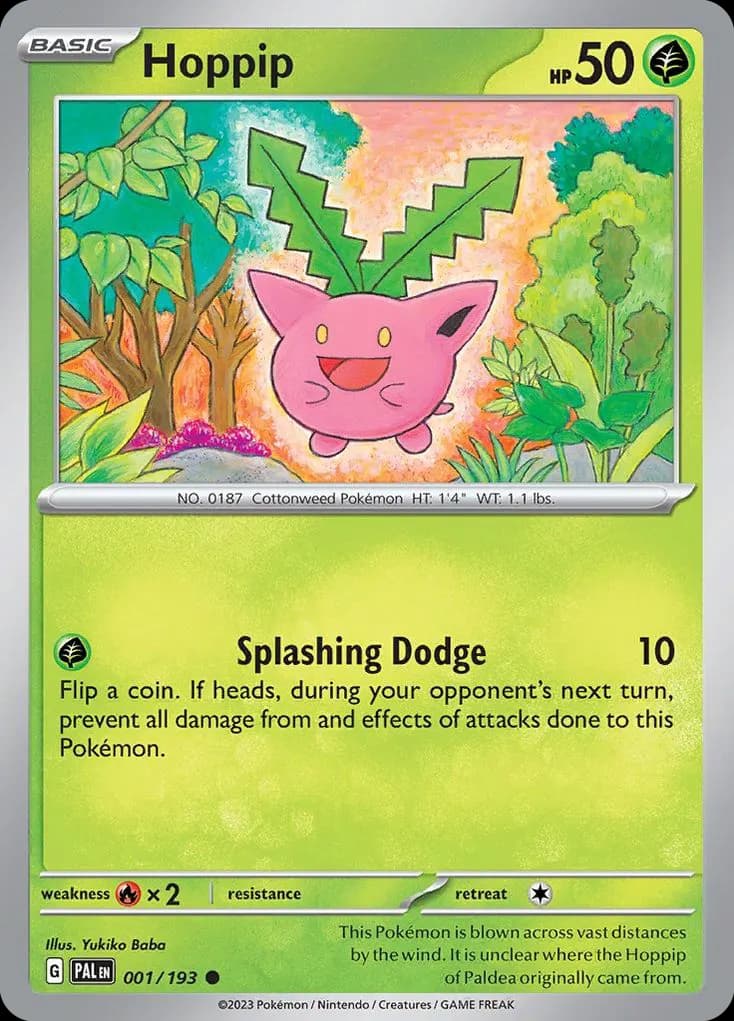 Hoppip — Paldea Evolved 1 Pokémon card