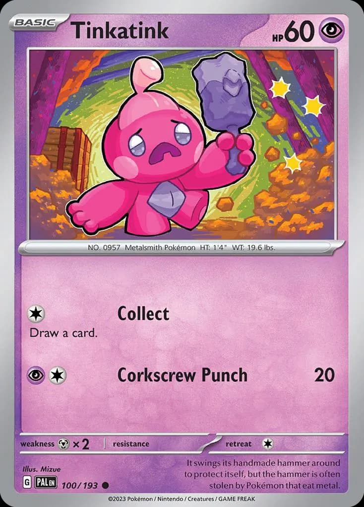 Tinkatink — Paldea Evolved 100 Pokémon card