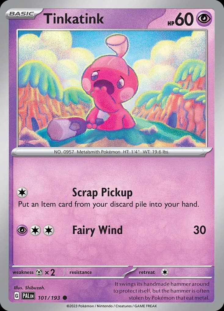 Tinkatink — Paldea Evolved 101 Pokémon card
