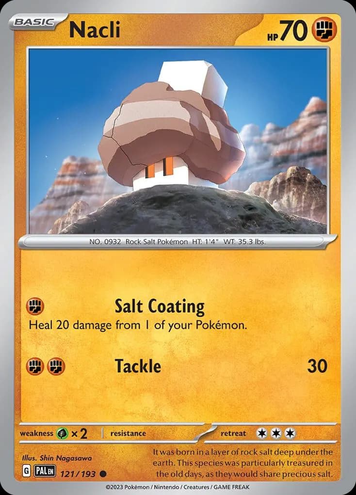 Nacli — Paldea Evolved 121 Pokémon card
