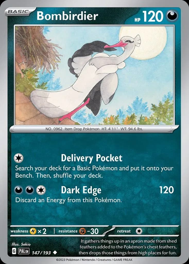Bombirdier — Paldea Evolved 147 Pokémon card