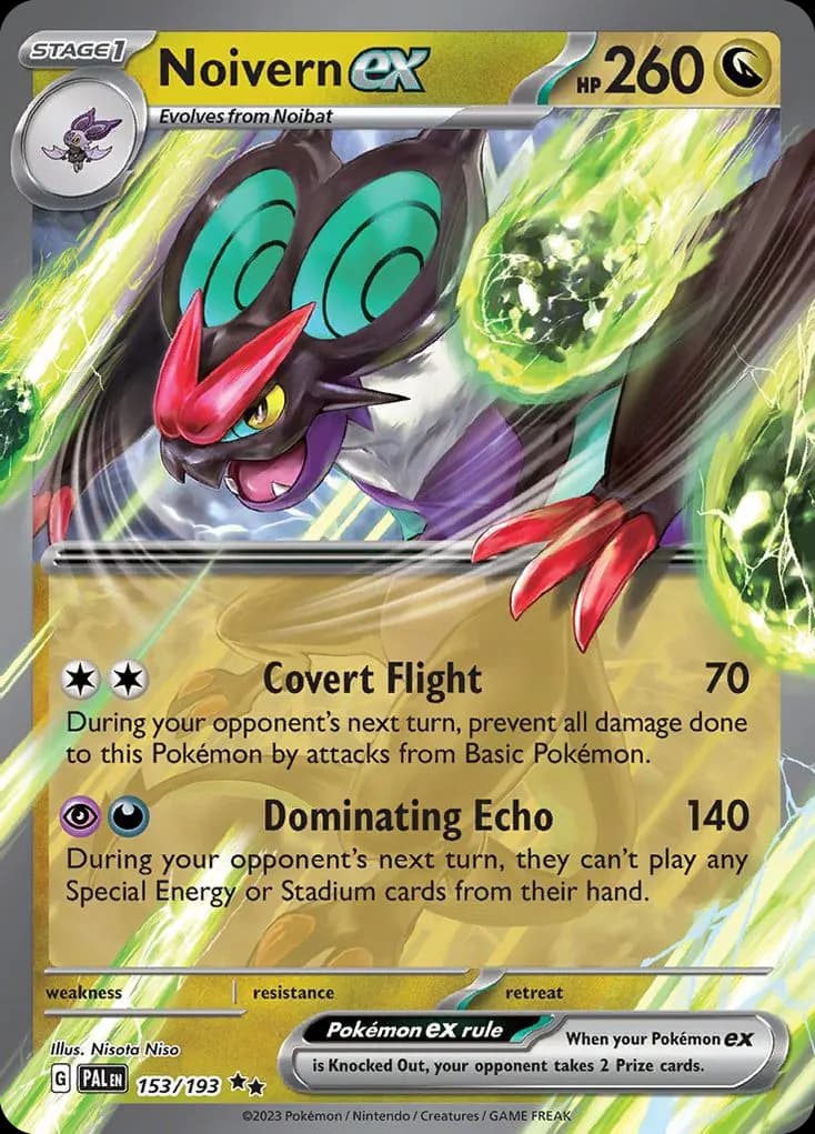 Noivern ex — Paldea Evolved 153 Pokémon card