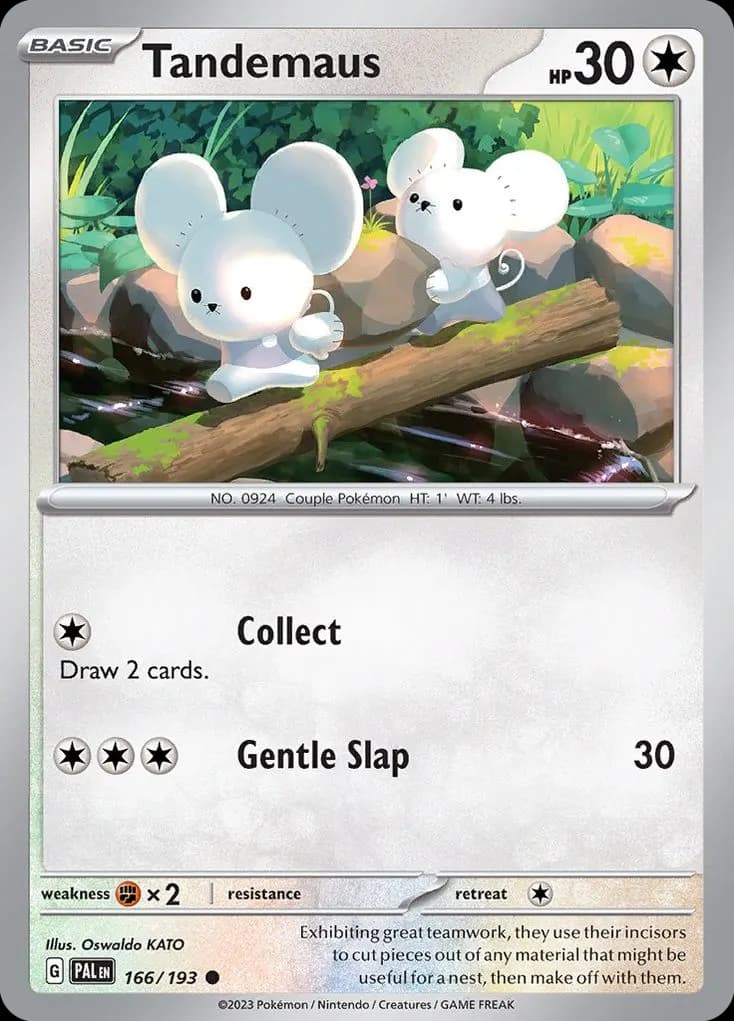 Tandemaus — Paldea Evolved 166 Pokémon card