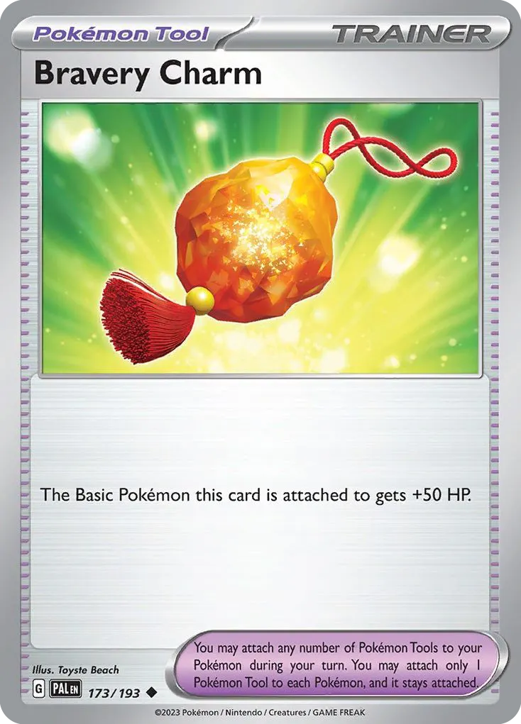 Bravery Charm — Paldea Evolved 173 Pokémon card