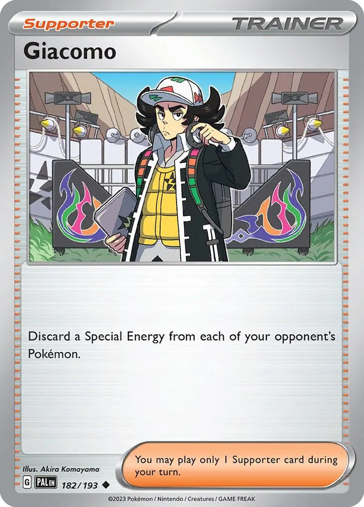 Giacomo — Paldea Evolved 182 Pokémon card