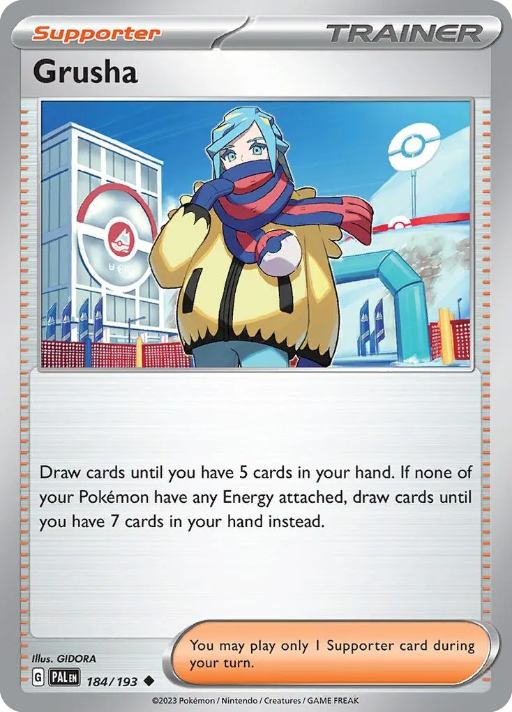 Grusha — Paldea Evolved 184 Pokémon card