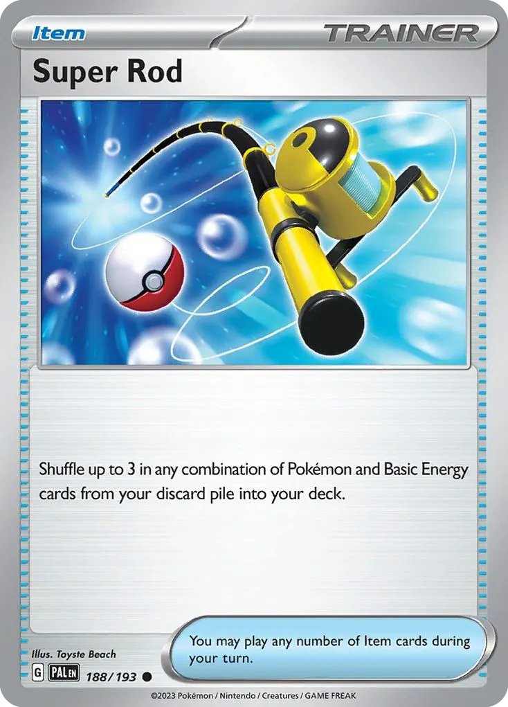 Super Rod — Paldea Evolved 188 Pokémon card