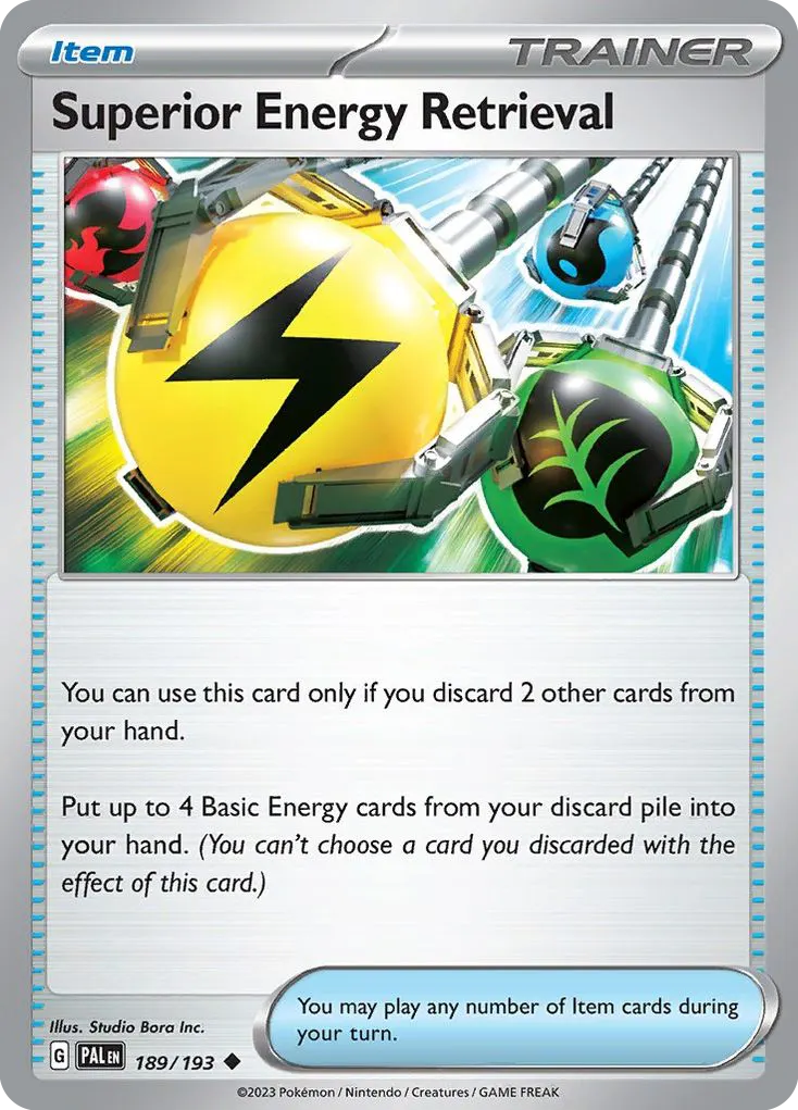 Superior Energy Retrieval — Paldea Evolved 189 Pokémon card