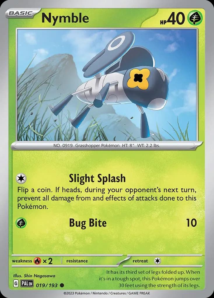 Nymble — Paldea Evolved 19 Pokémon card