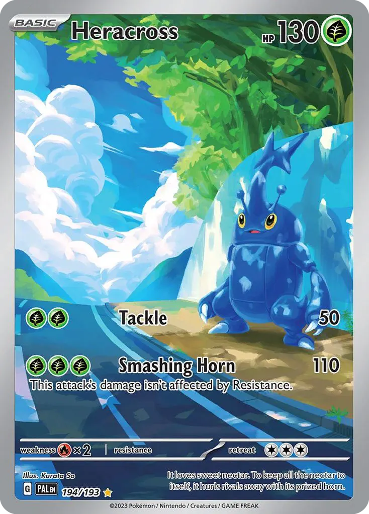 Heracross — Paldea Evolved 194 Pokémon card