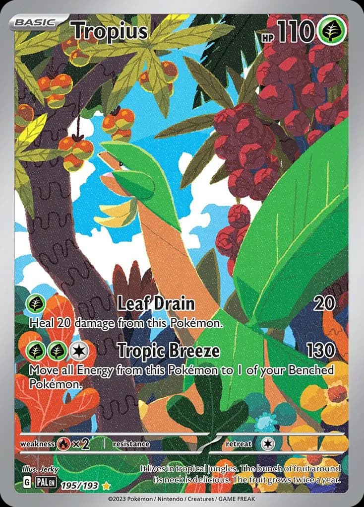 Tropius — Paldea Evolved 195 Pokémon card