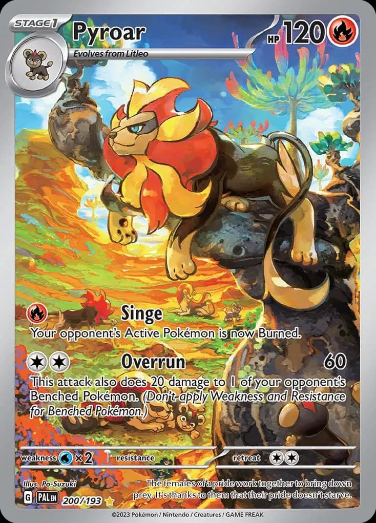 Pyroar — Paldea Evolved 200 Pokémon card