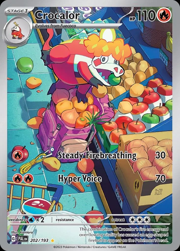 Crocalor — Paldea Evolved 202 Pokémon card
